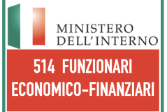 MINISTERO DELL'INTERNO 514 FUNZIONARI ECONOMICO-FINANZIARI