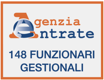 148 FUNZIONARI GESTIONALI AGENZIA ENTRATE