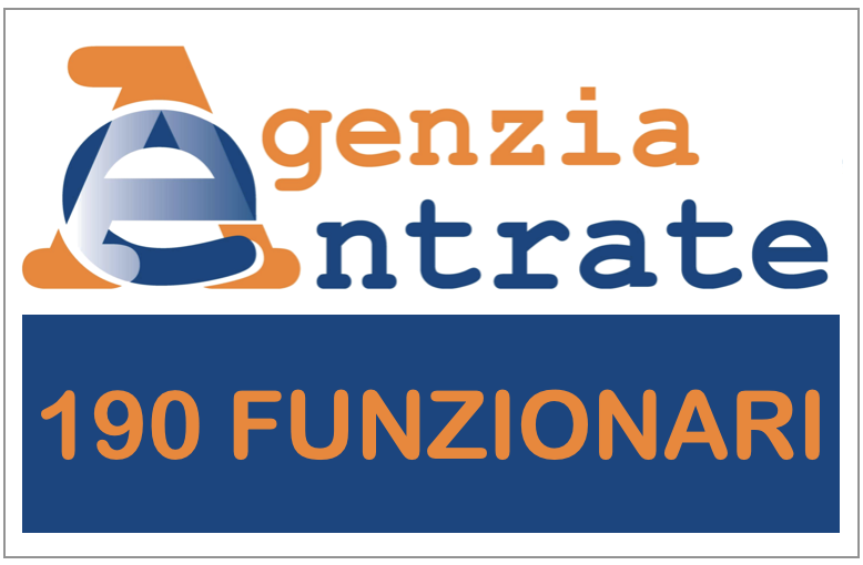 agenzia entrate 190 funzionari